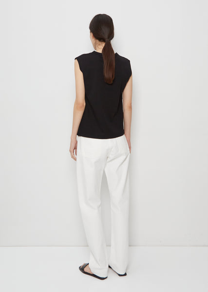 Brani Sleeveless T-Shirt — Black – La Garçonne Brani Sleeveless T-Shirt — Black – La Garçonne