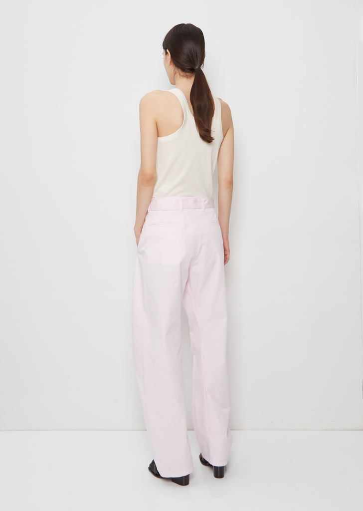 Unisex Light Belted Twisted Cotton Pants