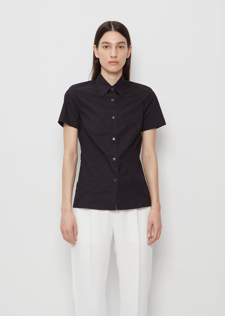 Cloudy Cotton Shirt — Black