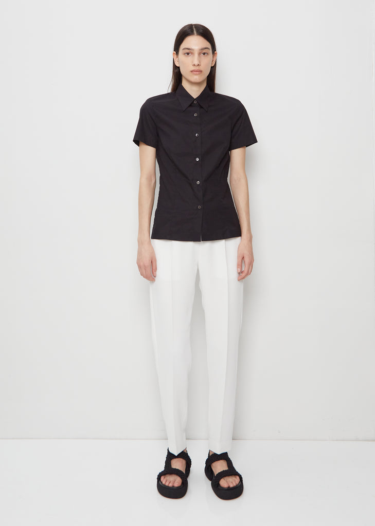 Cloudy Cotton Shirt — Black