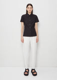 Cloudy Cotton Shirt — Black