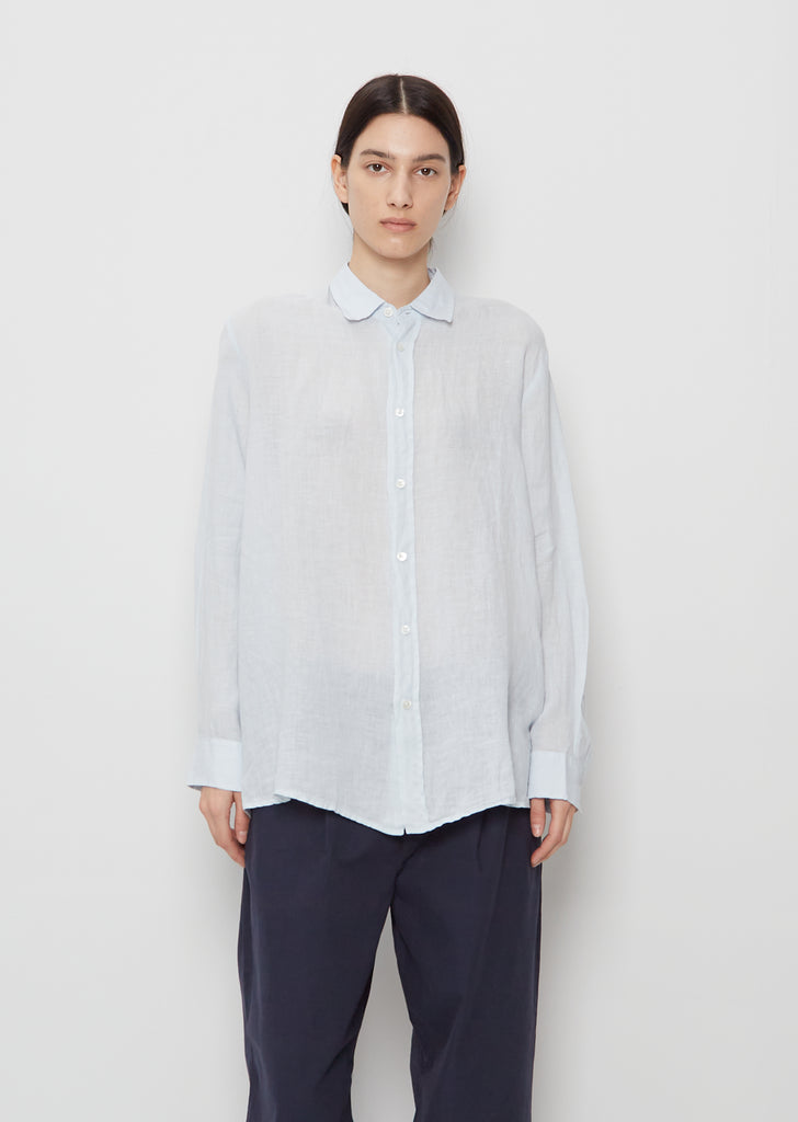 Elma Edit Linen Shirt — Grey
