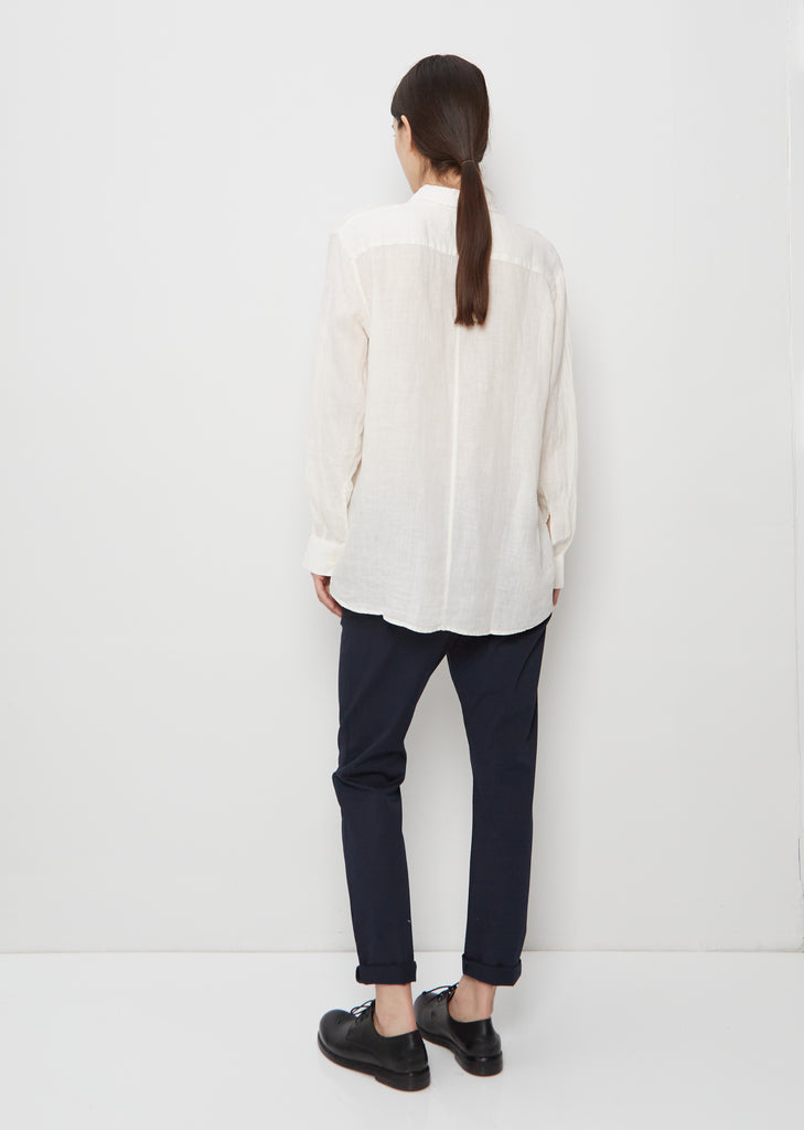 Elma Edit Linen Shirt — Off White