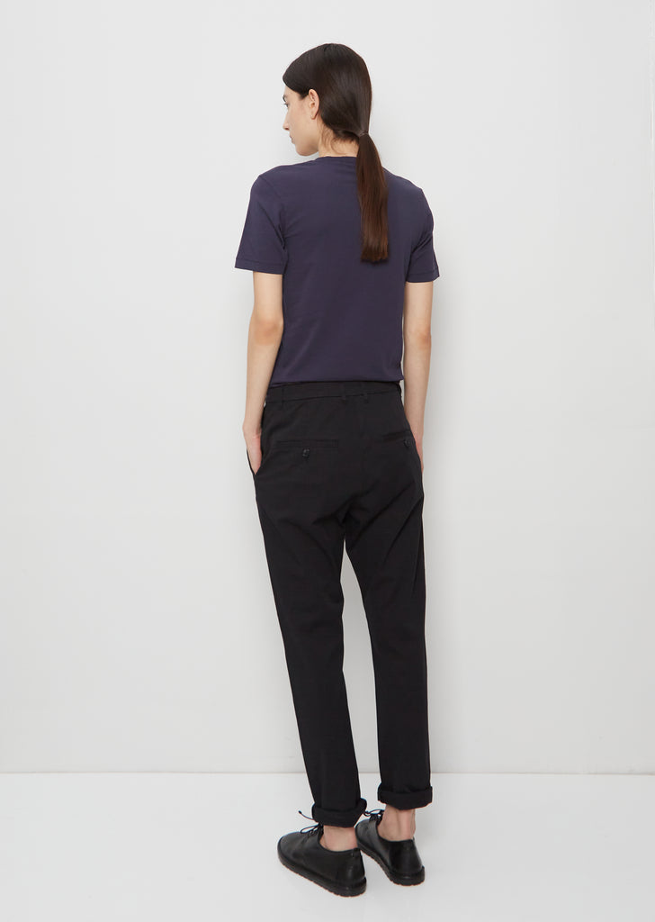 News Edit Cotton Trousers — Black