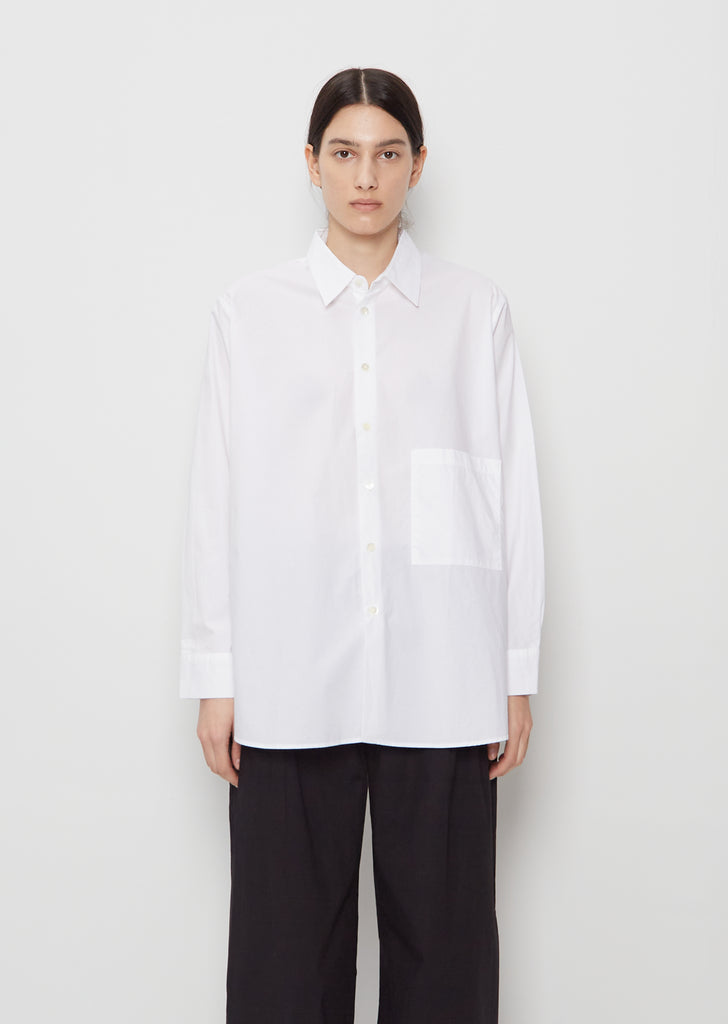 Elma Edit Cotton Shirt — White