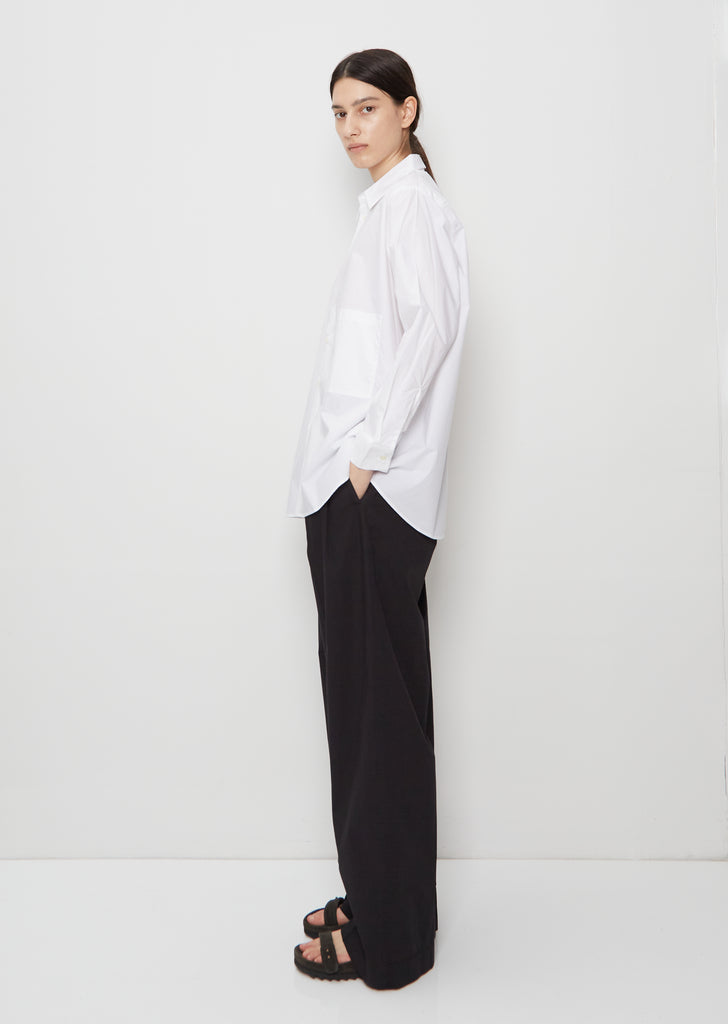 Elma Edit Cotton Shirt — White