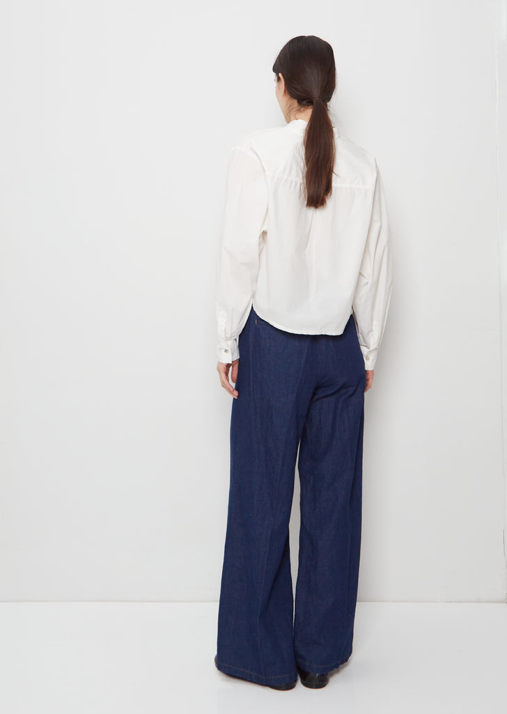 Grandfather Cotton Poplin Shirt — Pure