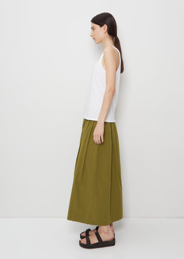 Scoop Cotton Tank Top — White