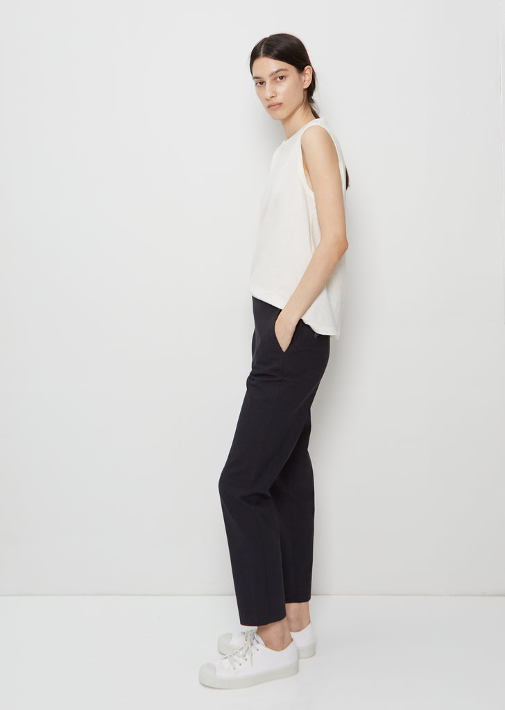 Slim Wool Pull On Pant
