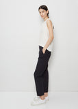 Slim Wool Pull On Pant