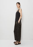 Scoop Cotton Tank Top — Black