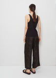 Scoop Cotton Tank Top — Black