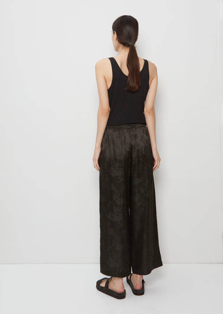 Jacquard Silk Viscose Pull On Pant