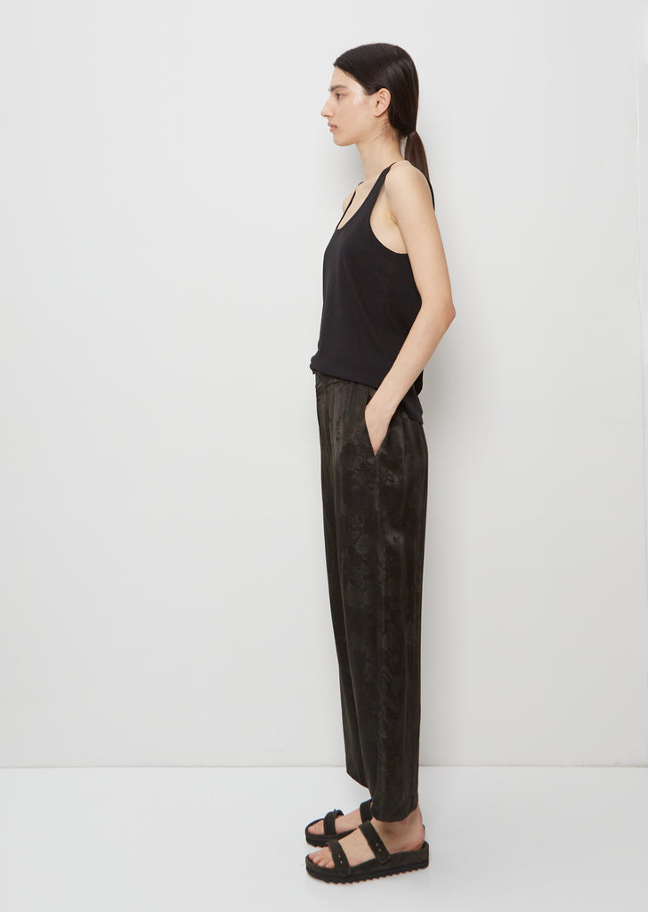 Jacquard Silk Viscose Pull On Pant
