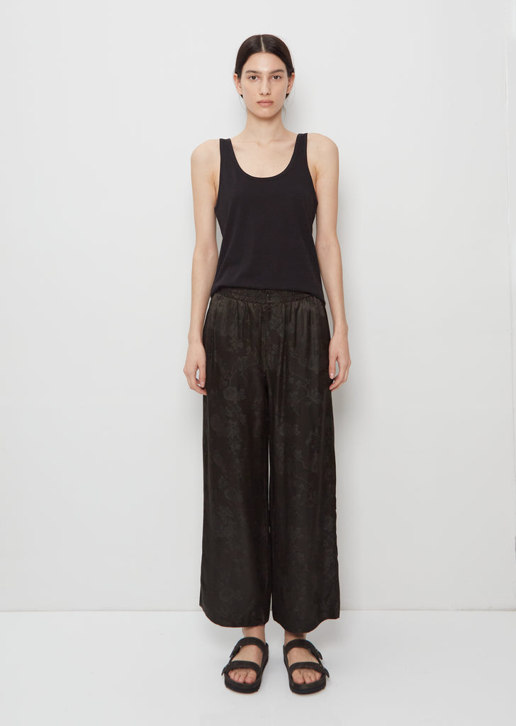 Jacquard Silk Viscose Pull On Pant