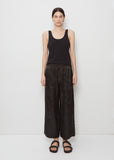 Jacquard Silk Viscose Pull On Pant