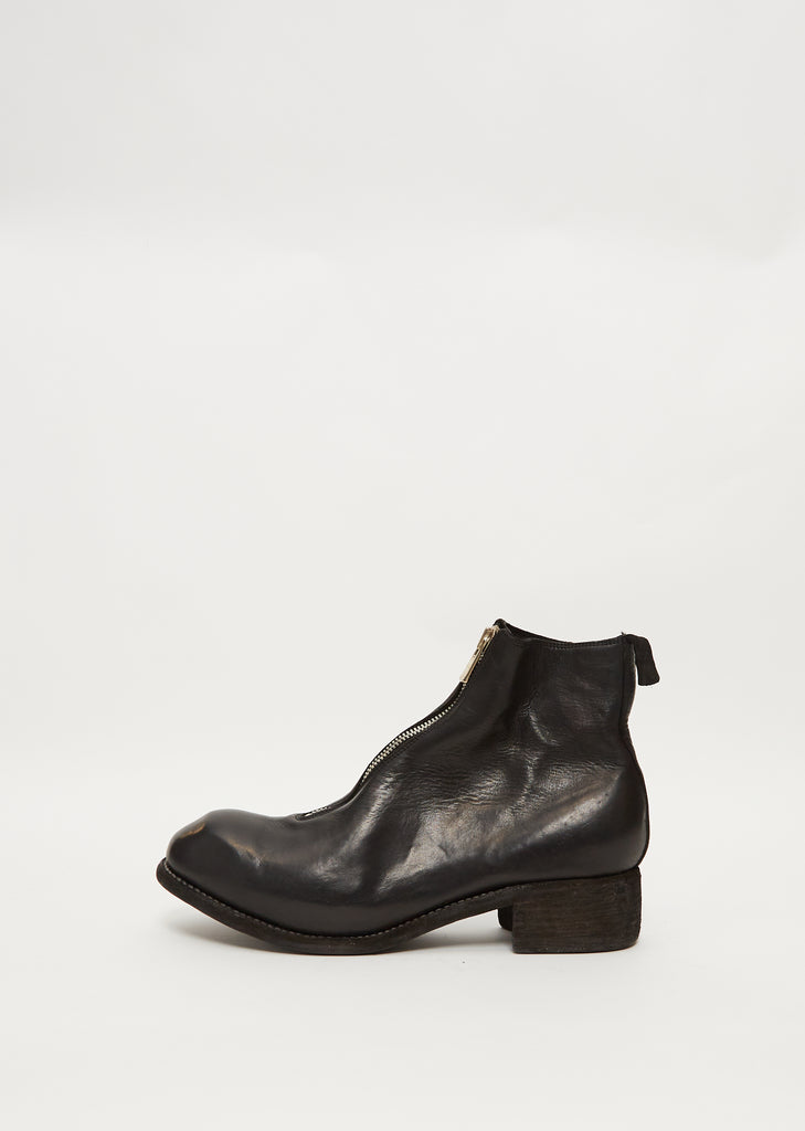 Men's Front Zip Boots PL1 — Black