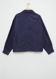 Unisex Long French Coverall Cotton Jacket — Navy