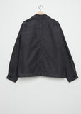 Unisex Long French Coverall Cotton Jacket — Black
