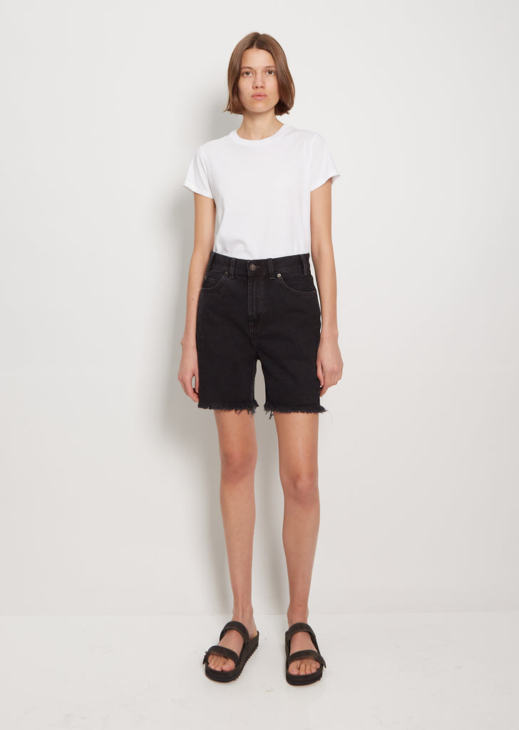 Loose Cotton Short — Coal Black