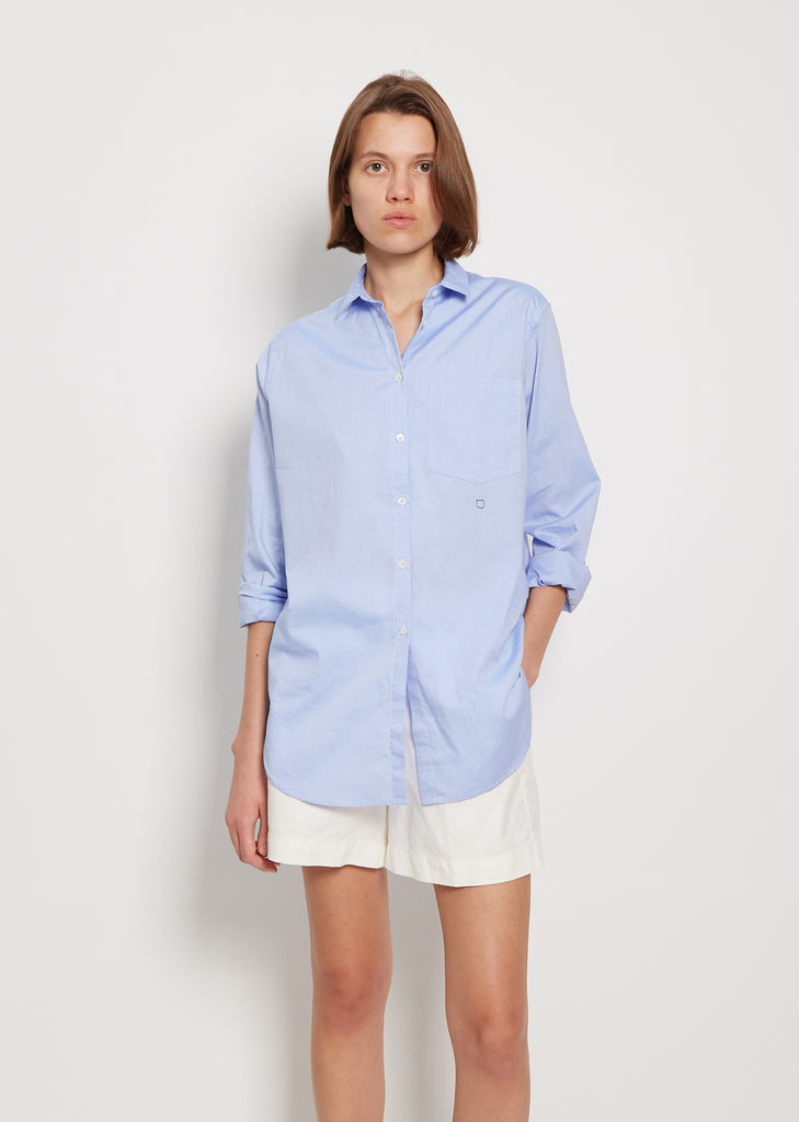Uma Oxford Cotton Shirt — Azzurro