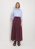 Farah Linen Skirt — Plum