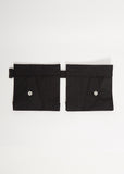 Cotton Gabardine Pocket Belt — Black