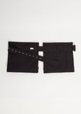 Cotton Gabardine Pocket Belt — Black
