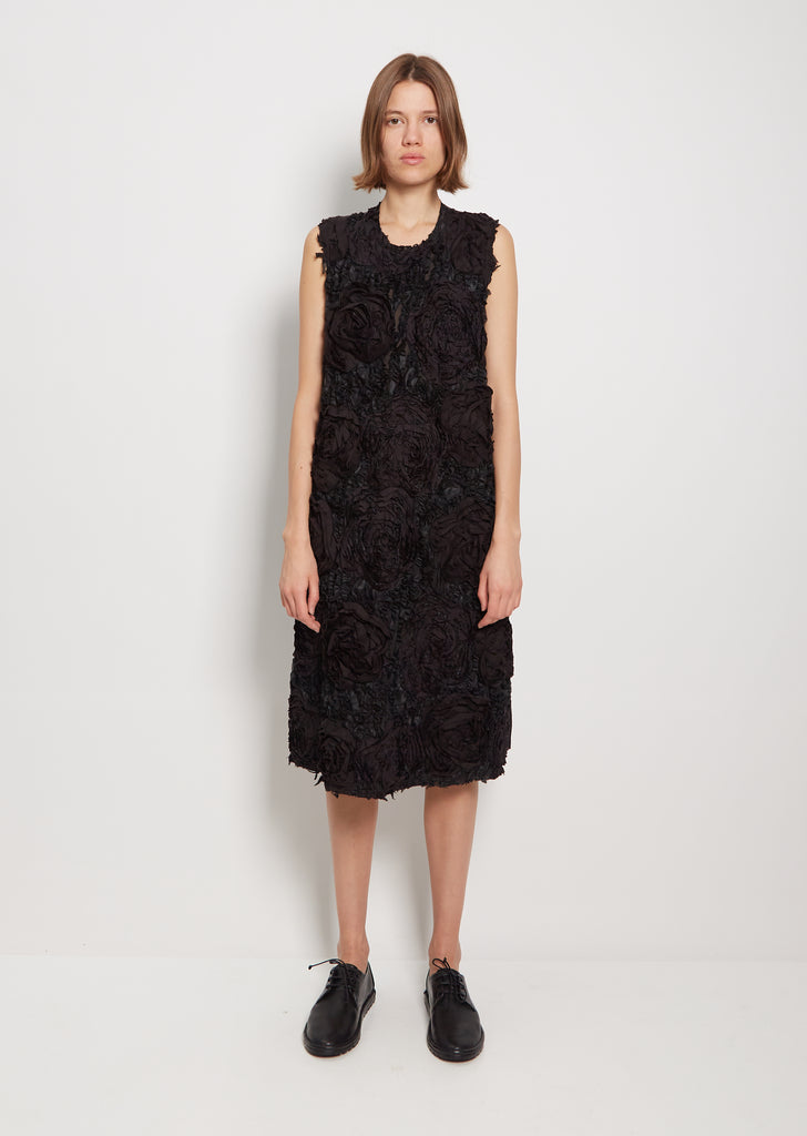 Tape Embroidery Sleeveless Dress