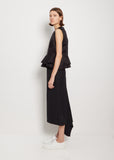 Cupra Tafetta Peplum Top