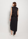 Cupra Tafetta Peplum Top