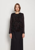 Tape Embroidery Cupra Long Sleeve Top
