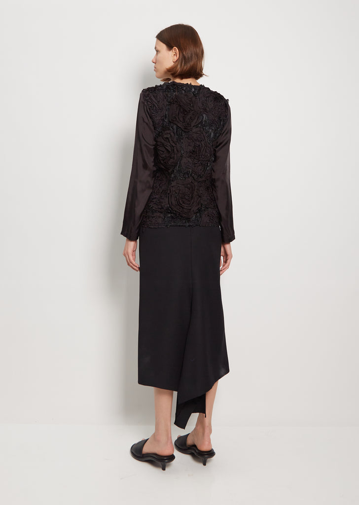 Tape Embroidery Cupra Long Sleeve Top