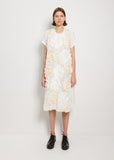 Tape Embroidery Cupra Short Sleeve Dress