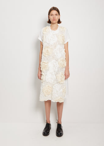 Tape Embroidery Cupra Short Sleeve Dress