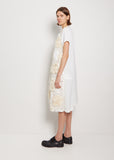 Tape Embroidery Cupra Short Sleeve Dress
