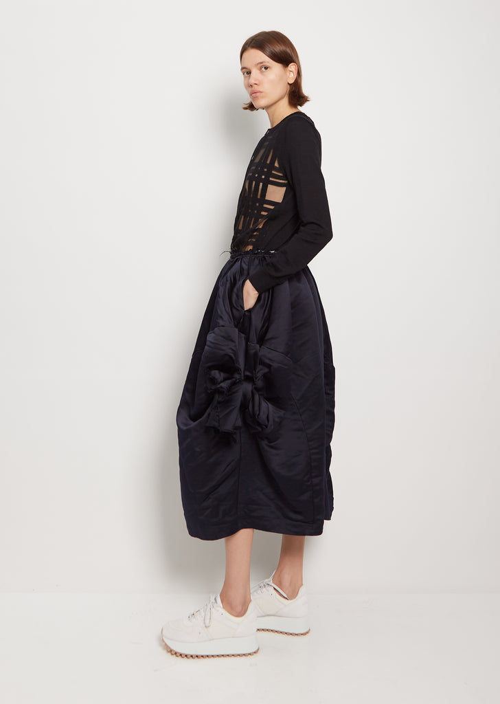 Satin Bow Balloon Trouser