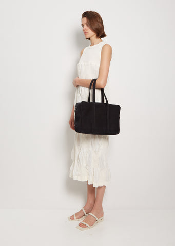 Boston Washed Canvas Bag — Black