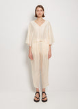 Silk Habotai V-Neck Blouse