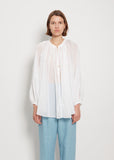 Cotton Silk Voile Poet Blouse