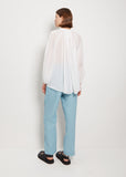 Cotton Silk Voile Poet Blouse