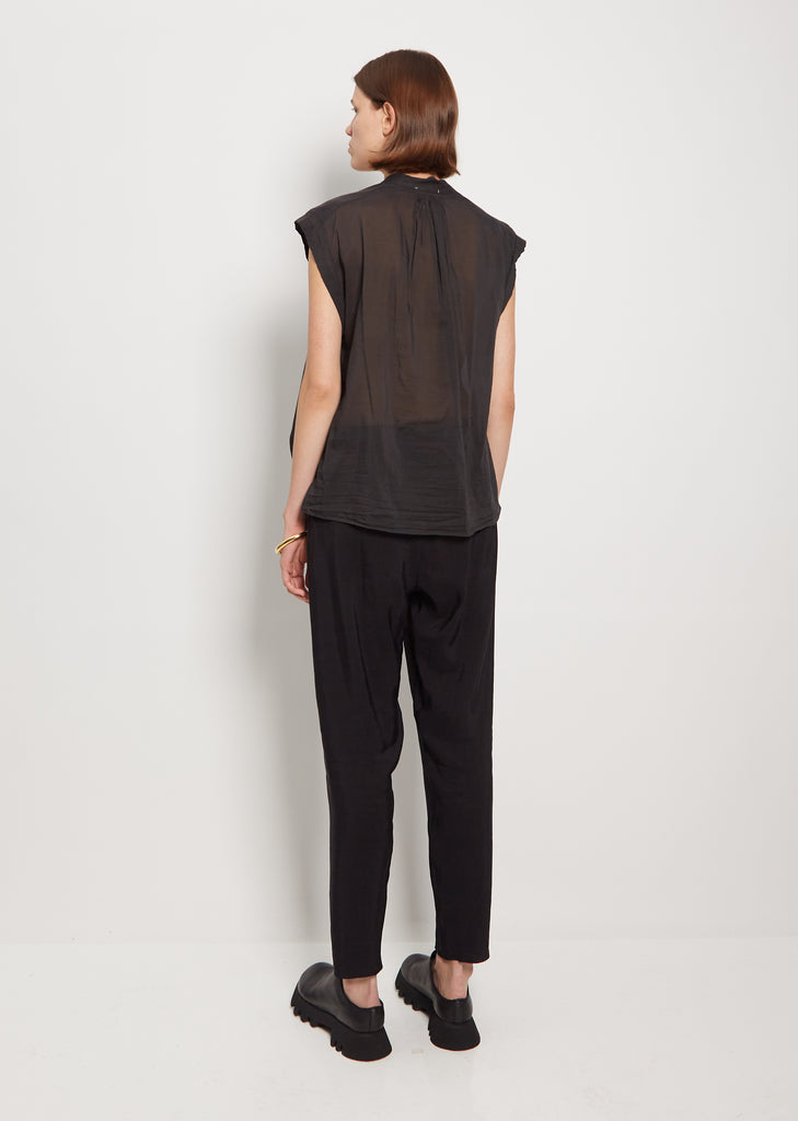 Silk Voile Cotton Silk Tank Blouse