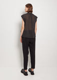 Silk Voile Cotton Silk Tank Blouse