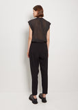 Ripstop Fluid Trousers — Black