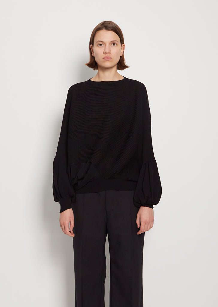 Wool Rib Pullover
