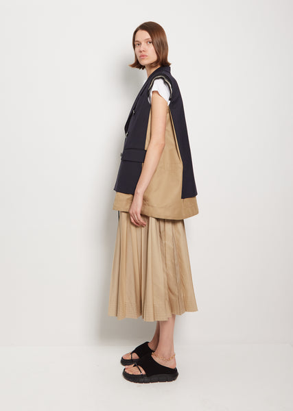 Suiting Polyester Wool Mix Vest – La Garçonne
