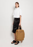 Gabardine 2-Way Backpack — Beige