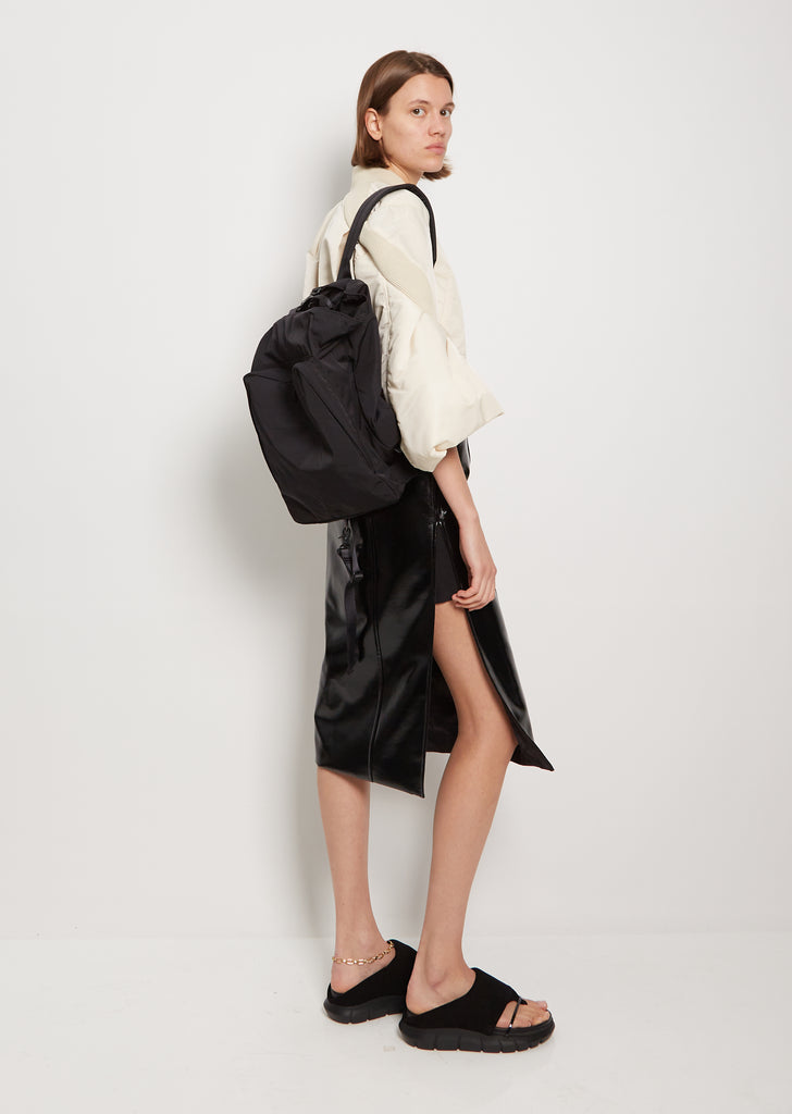 Gabardine 2-Way Backpack — Black