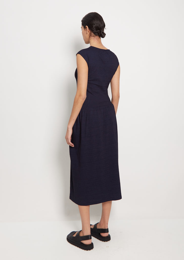 Indigo Slub Knit Dress