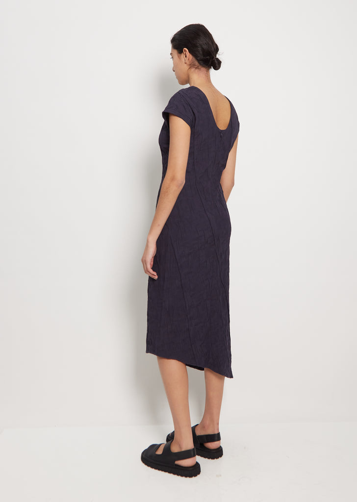Jacquard Asymmetrical Hem Dress
